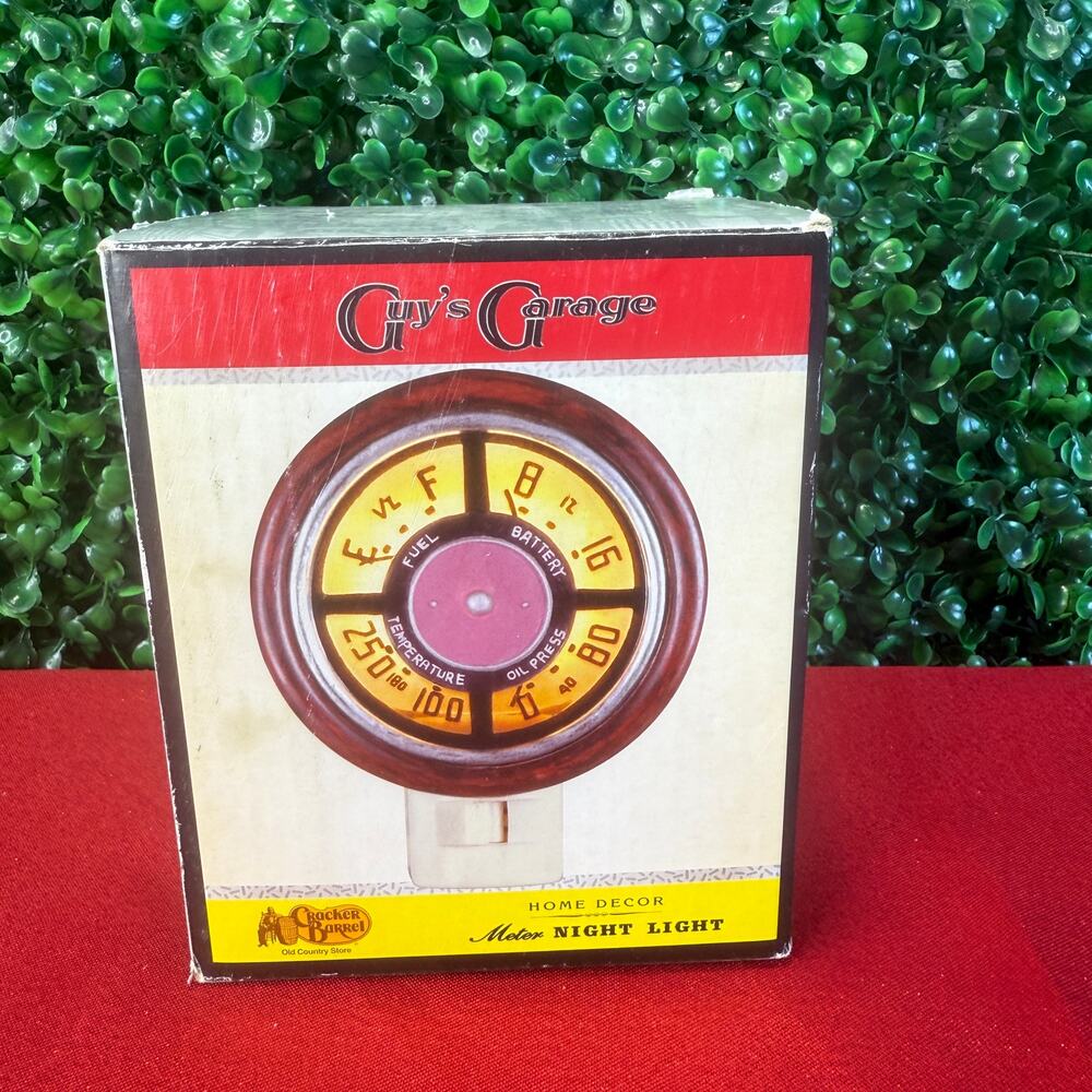 New Vintage GMC Truck Gauge Cluster Guys Garage Motor Night Light Cracker Barrel